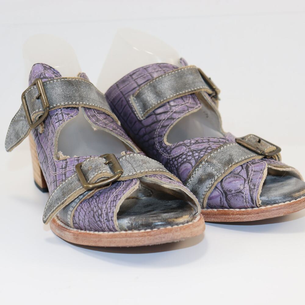 Freebird by‎ Steven Caprice Sandals Purple Silver 9